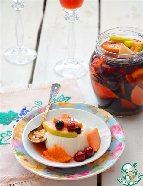 Консервированные фрукты в горшке "Зимний румтопф" – кулинарный рецепт