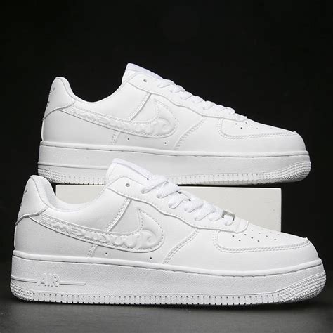 Cheap Air Force One Men S Pure White Casual Low Top Sports White Shoes