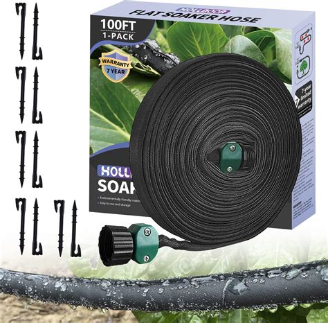 Amazon Flat Soaker Hose Ft For Garden Beds With Soaker Hose