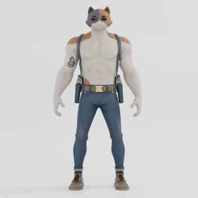 Meowscles Fortnite 3D Model By Shevraar