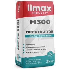 Растворная смесь сухая стяжка ilmax industry цементная М300 (25 кг), РБ