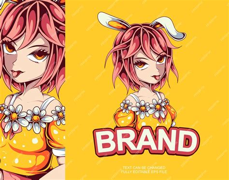 Premium Vector | Anime logo design template