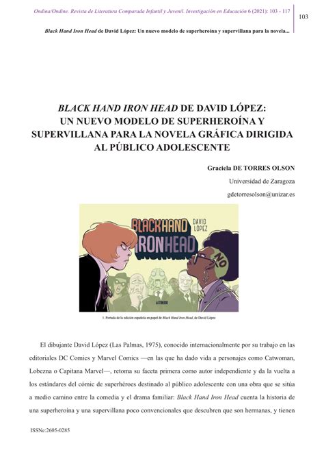 Pdf Black Hand Iron Head De David López Un Nuevo Modelo De