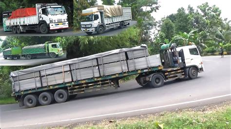 Nanjak Nikung Tajem Truck Trailer Engkel Truk Gandeng Truk