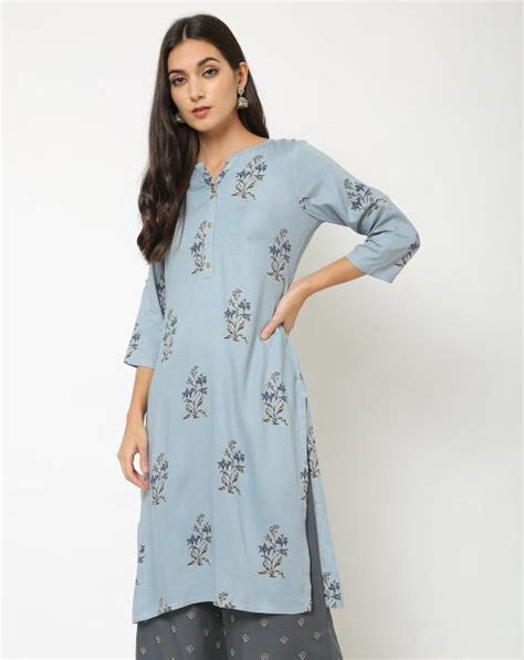 Floral Print Straight Kurta Jiomart