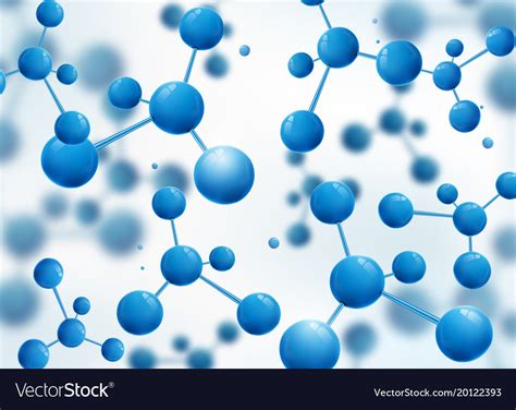 Molecule design background atoms 3d molecular Vector Image