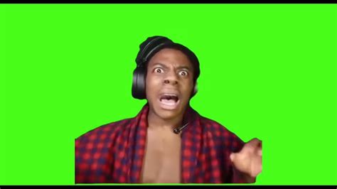 Ishowspeed Terrified Green Screen Green Screen For Editing And Memes