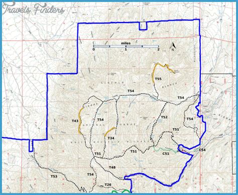 Ruidoso Hiking Trails Map - TravelsFinders.Com