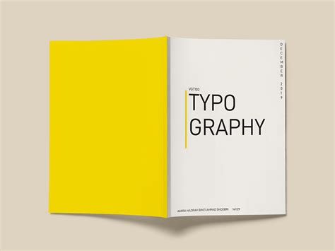 Typography Booklet Behance