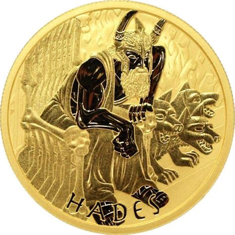 Tuvalu Olympische Götter 3 Ausgabe Hades 2021 1 oz Gold 3 215 00