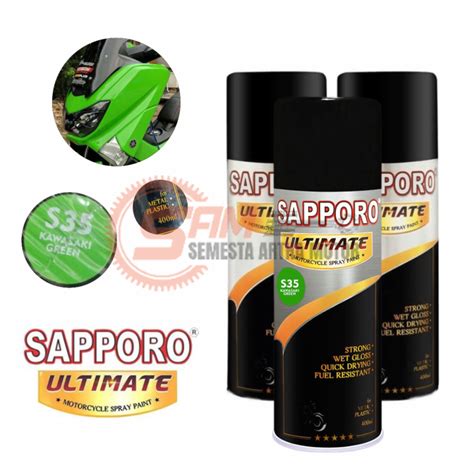 Pilox Sapporo Ultimate Kawasaki Green S Cat Semprot Hijau Pilok Metal