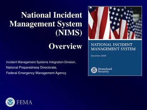 Ppt National Incident Management System Nims Overview Powerpoint