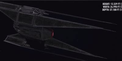 First Look Disney Reveals Kylo Ren S Sinister Ship For Star Wars The