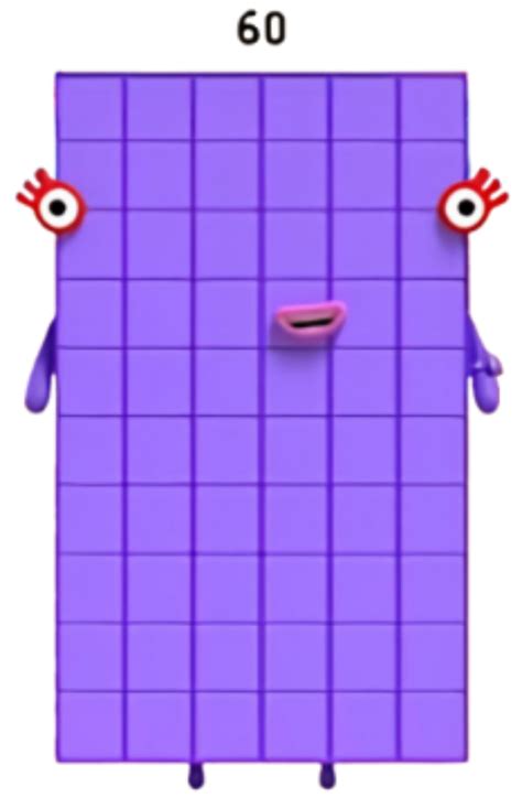 Sixty, or 60, is a Numberblock made up of 60 blocks. She is voiced by ...