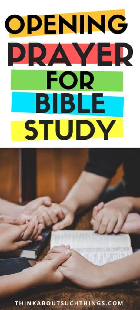 Opening Prayer For Bible Study How To Guide With 7 Prayers Think