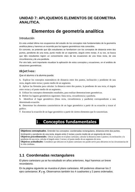 Pdf Elementos De Geometr A Anal Tica Identificar El Lugar