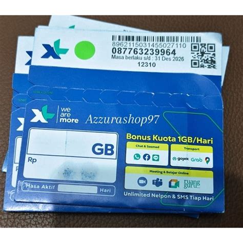 Jual Kartu Perdana Sp Xl Axis Reguler Segel Digit Exp Shopee