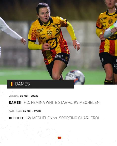 Kv Mechelen On Twitter Onze Dames Nemen Het Vanavond