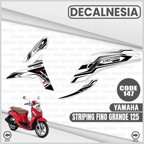 Jual Striping Stiker Fino Grande Sporty Sticker Variasi List Racing