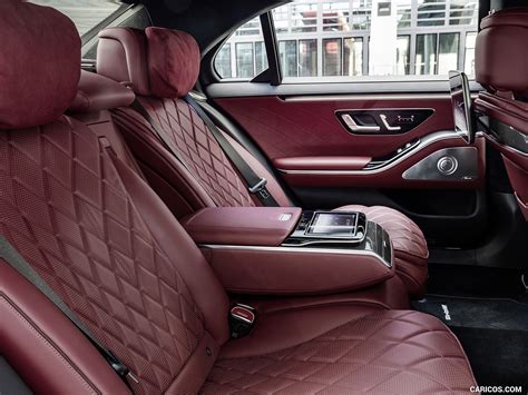 2021 Mercedes Benz S Class Color Leather Nappa Black Carmin Red