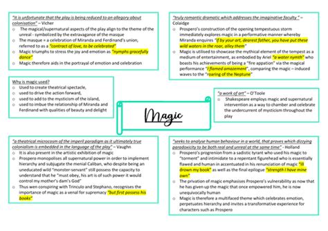 The Tempest Themes - Mega Docs (A*) | Teaching Resources