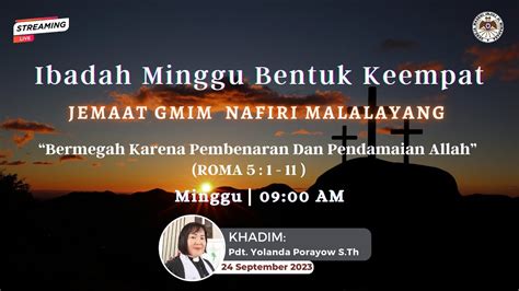 LIVE IBADAH MINGGU BENTUK IV BULAN PEDULI ANAK MINGGU 24