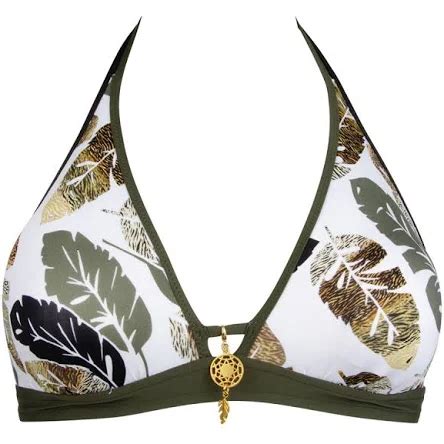 Lise Charmel Bad Legerete De Plumes Bikini White Green ABB2052