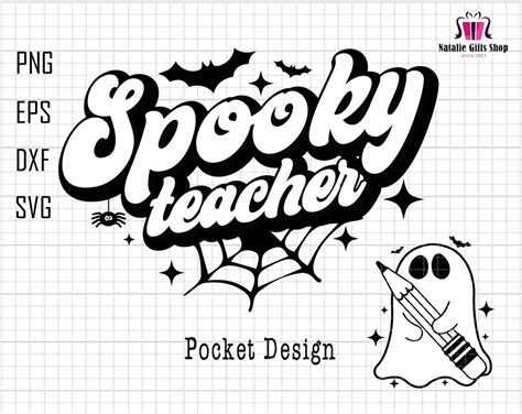 Spooky Teacher Svg Teacher Halloween Svg Teacher Life Svg Spooky Svg