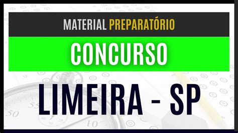 Concurso Público Prefeitura de Limeira SP 2023 Apostila ESPECÌFICA