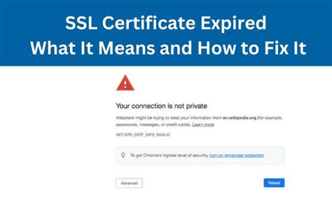 SSL Certificate Expired What It Means And How To Fix It