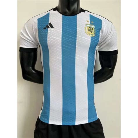 Jual JERSEY BOLA TIMNAS ARGENTINA HOME WORLD CUP 2022 VERSION PLAYER