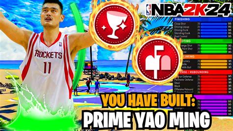 The Best Prime Yao Ming Build In Nba K Next Gen Rebirth Center