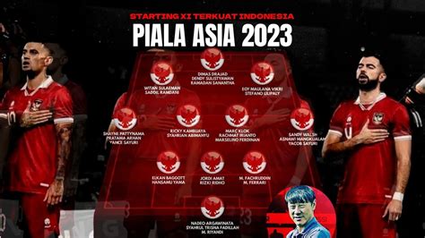 LINE UP MENGERIKAN TIMNAS INDONESIA DI PIALA ASIA 2023 SEMIFINAL