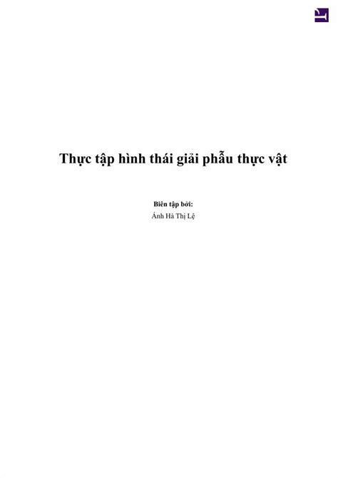 Pdf Thực Tập Hình Thái Giải Phẫu Thực Vật Pdfslide Tips