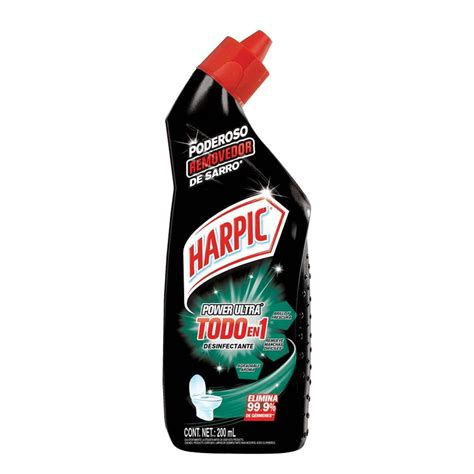 Limpiador Desinfectante Para Inodoro Harpic Power Ultra 200 Ml Walmart