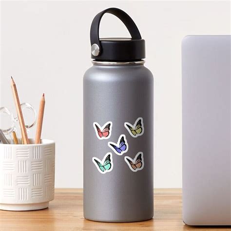 Cute Colorful Butterflies Sticker For Sale By Ossiesh Redbubble