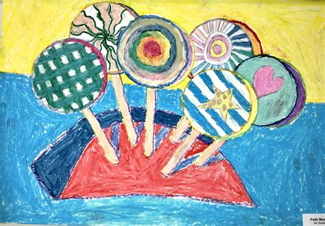 Wayne Thiebaud Forms Lollipop Oil Pastel Lesson Create Art With Me