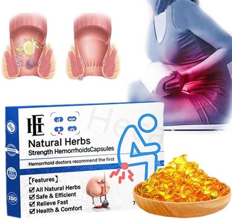 Natural Herbal Strength Hemorrhoid Capsules Hemorrhoids Treatment