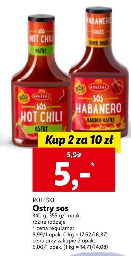 Promocja Sos Habanero Bardzo Ostry Roleski W Lidl