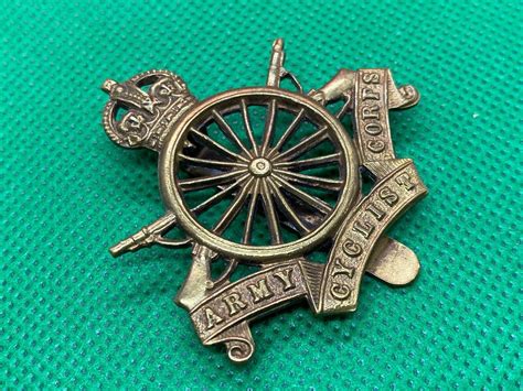 Original British Army Ww1 Army Cyclists Corps Brass Cap Badge The Militaria Shop