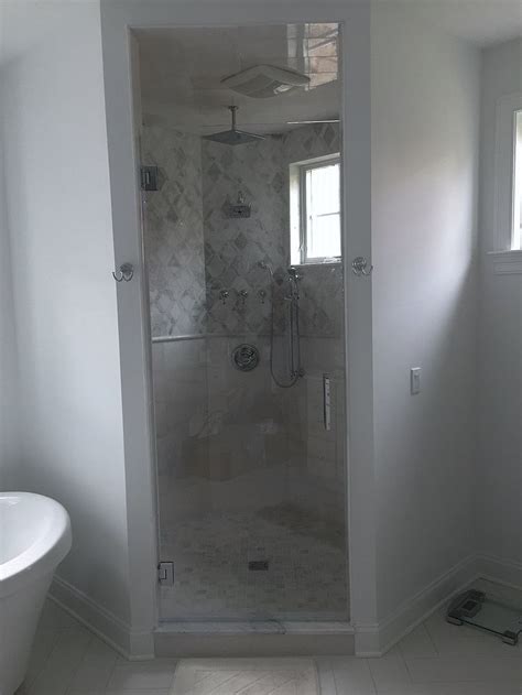 Frameless Shower Enclosure Furnished And Installed By Rex Glass