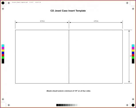 Cd Insert Template