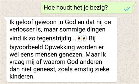 TWIJFEL Waarom Doet God Niks Tegen Al Het Onrecht EO BEAM