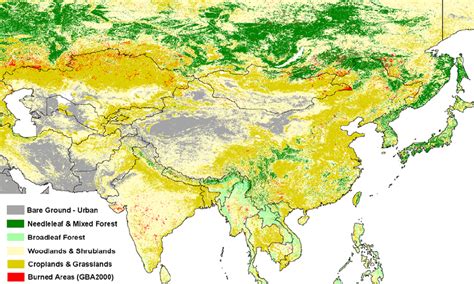 South Asia Vegetation Map