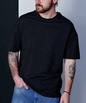 Черная мужская модная футболка оверсайз Ф-1122 купить в интернет ...