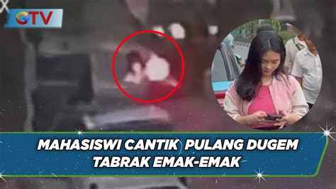 Full Mahasiswi Cantik Tabrak Emak Emak Hingga Meninggal Di Pekanbaru