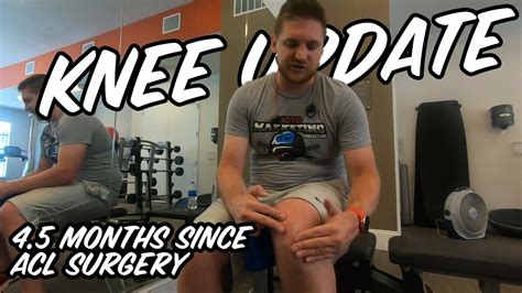 Months Post Acl Surgery Update Physical Therapy Exercises Youtube