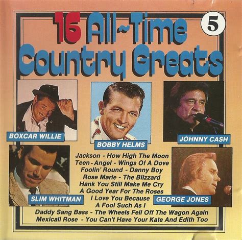 16 All Time Country Greats 5 By Various Artists Compilation Reviews