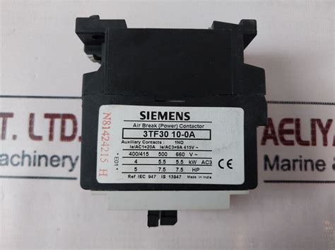 Siemens Tf A Air Break Power Contactor V Aeliya Marine