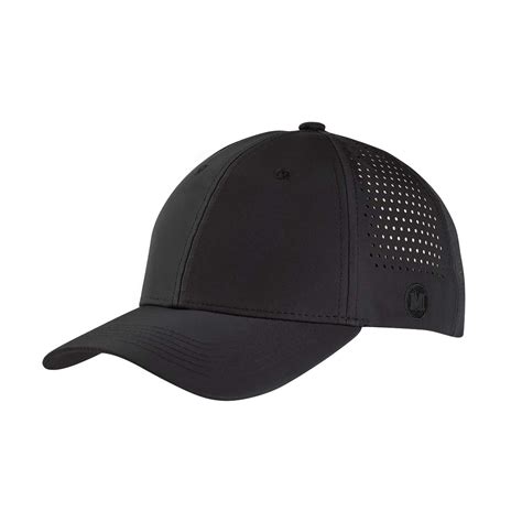 Stealth Mode: Black Blank Performance Snapback Hat